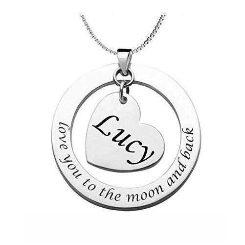 Mom I Love You to the Moon and Back Necklace