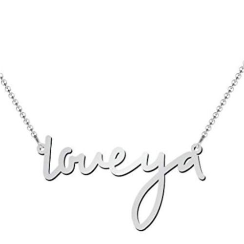 Small Classic Name Necklace in Silver