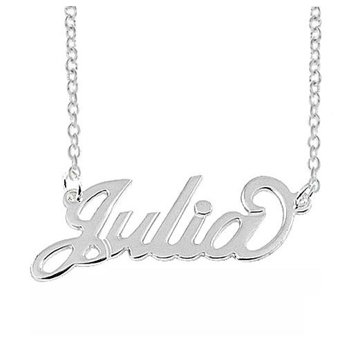 Name Necklace 925 Sterling Silver Custom Made Pendant Name