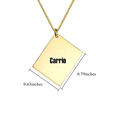 Gold Plated Nameplate Necklace